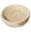 Bleached Makassar Paulownia Wood Bowl