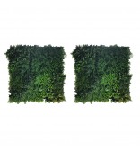 100cm Square Mixed Grass Wall Panels (Set of 2)