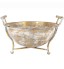 Gold Lustre Metal Footed Bowl with Handles