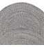 Steel Merino Round Cotton Rug