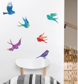 Zen Birds Wall Decal (Set of 6)