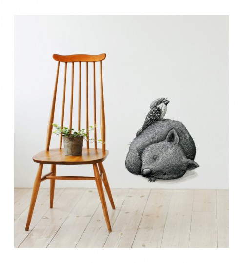 Wombat Tawny Wall Decal