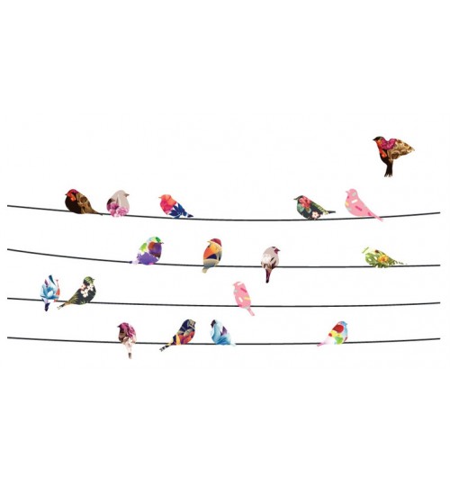 Birds Blossoms Wall Decal