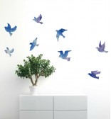 Watercolor Flock Of Birds Wall Decal