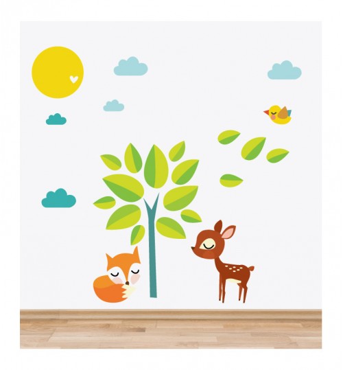 Tree Animals Wall Decal