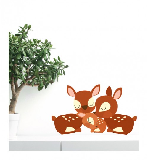 Deer Family Wall Decal