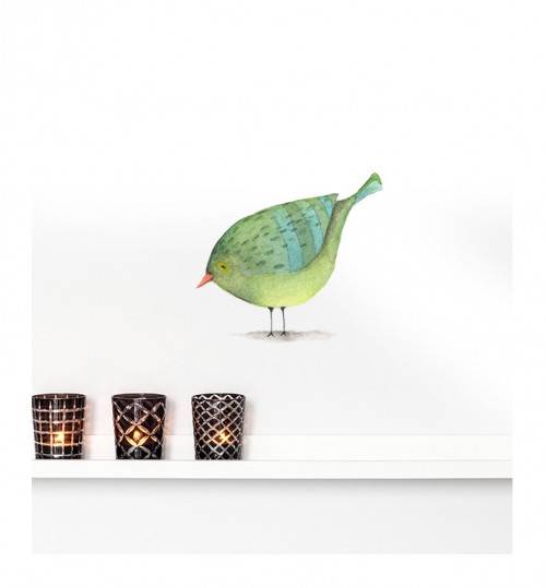 Green Bird Wall Sticker