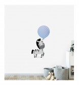 Zebra With Big Balloon Wall Sticker