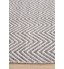 Villa Modern Herringbone Grey Rug