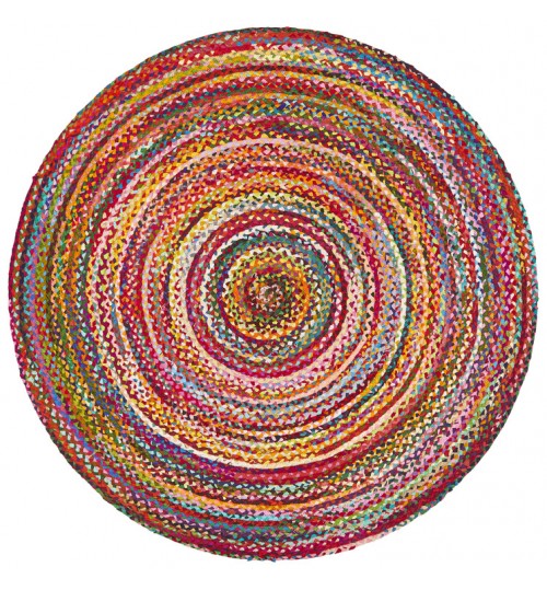 Flavour Jasmine Hand Braided Multi Coloured Rug