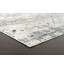 Leila Blue Cream Chenille Cotton Silky-finish Modern Rug