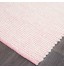 Pink White Felted Wool Scandi Rug