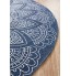 Blue Coastal Hand Braided Cotton Rug