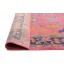 Pink Vintage Look Power Loomed Cotton Blend Rug