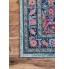 Blue Power Loomed Cotton Blend Rug